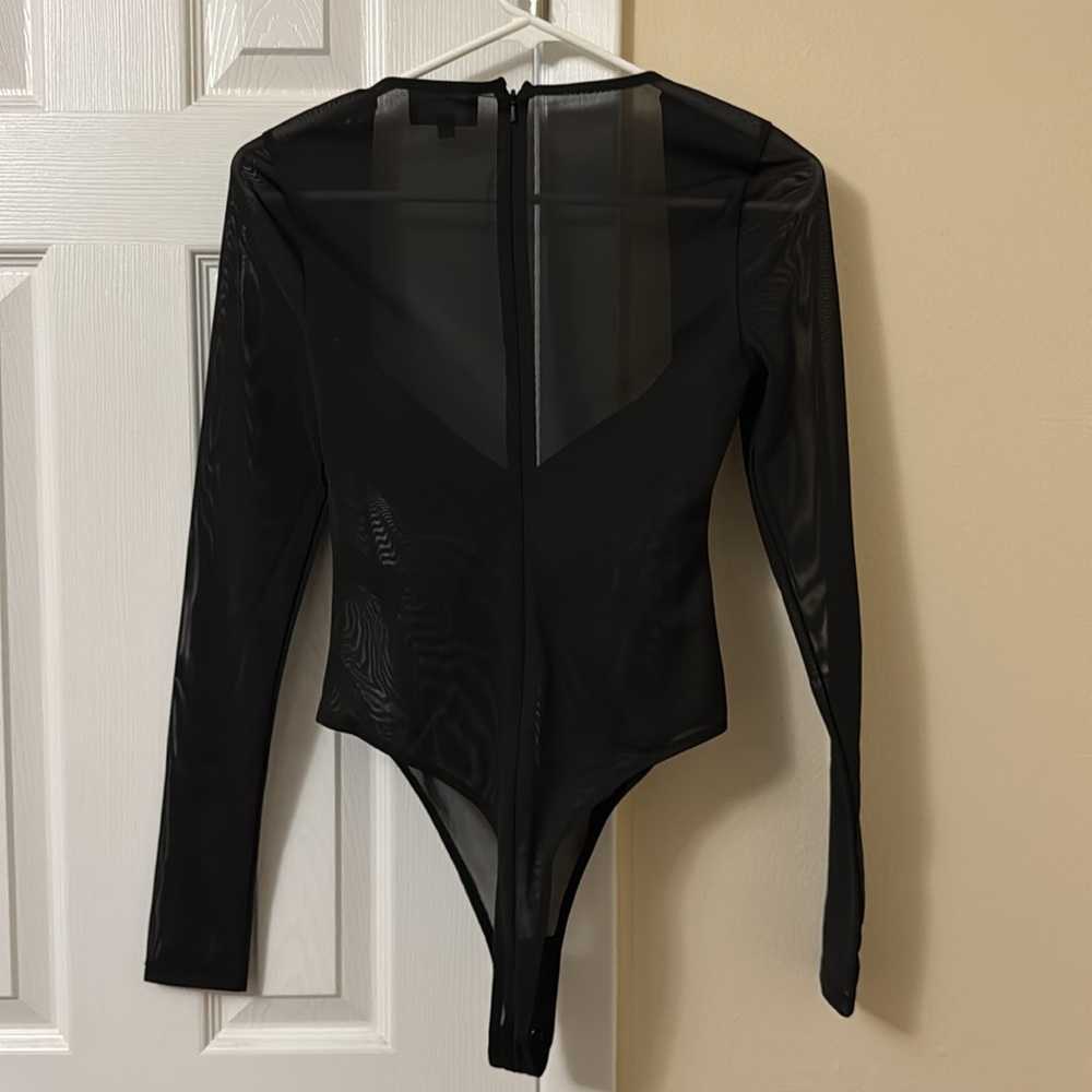 Long Sleeve Mesh Bodysuit - Picture 4 of 4